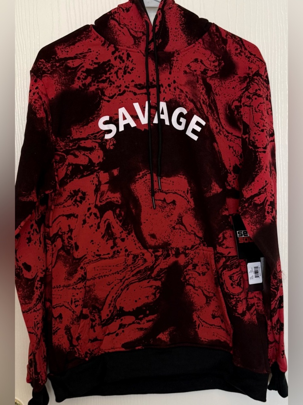 Men’s Seven Souls SAVAGE Hoodie Streetwear Pullover Sweatshirt Fleece